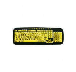 EZSee Large Print Keyboard-Yellow with Black Print