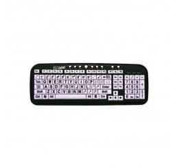 Quantity 10 - EZSee Large Print Keyboards ( Ivory with Black Print )