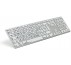 Large Print - Grey on White Apple Mac Advance Line Keyboard
